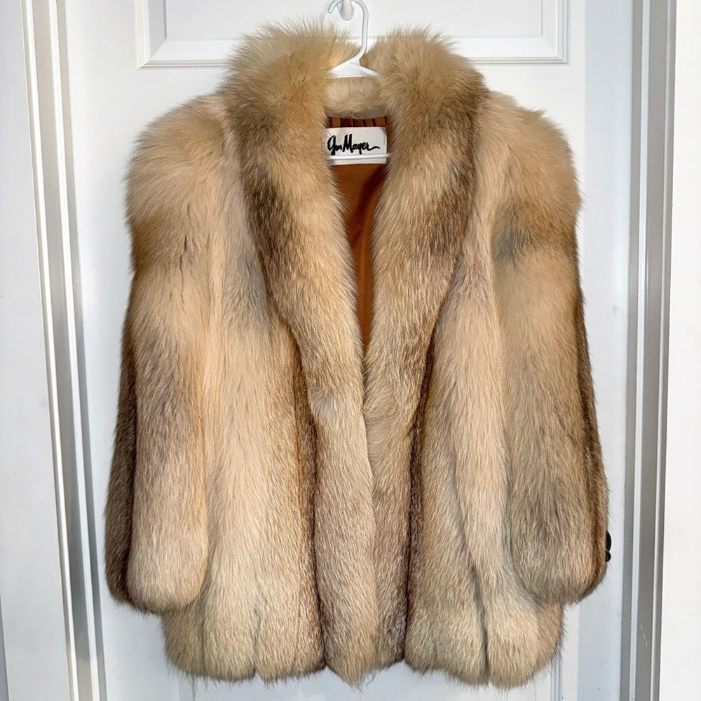 Vintage Silver Fox Fur Jacket by Jay Chester for Gus Meyer